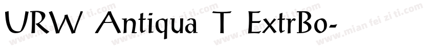 URW Antiqua T ExtrBo字体转换